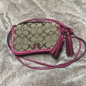 Coach canvas crossbody